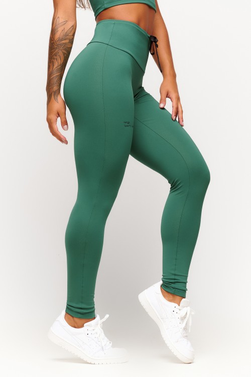 Calça legging verde tiebreak