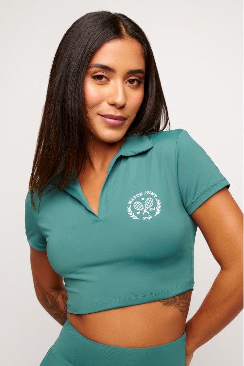 Blusa Gola Polo Verde Racquet