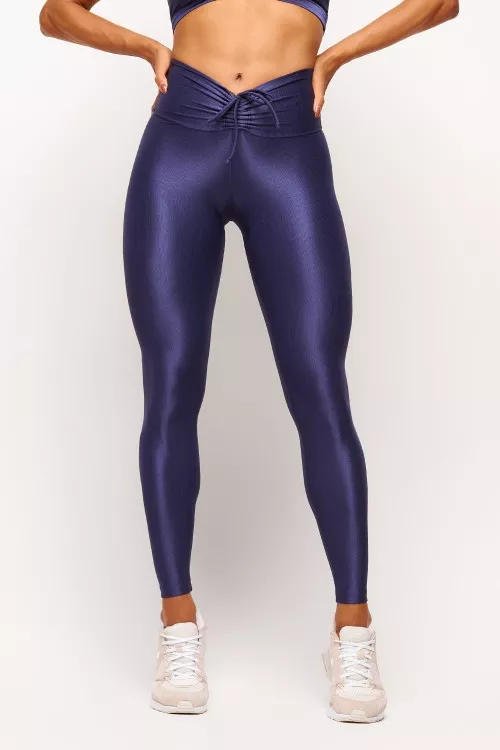 Calça Legging Navy cós franzido Essence