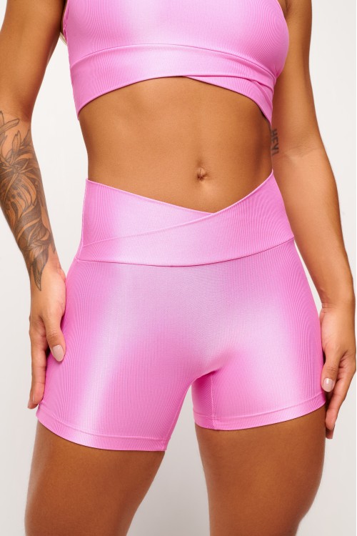 Short Pink Transpassado Essence