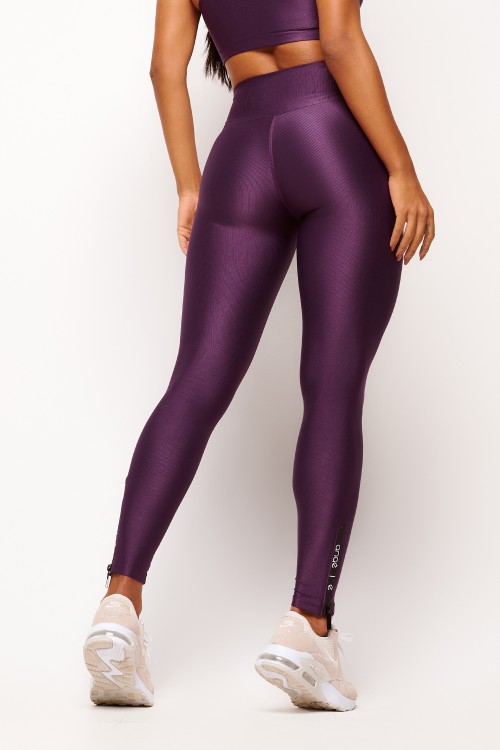 Calça Legging Grape com Zíper Essence