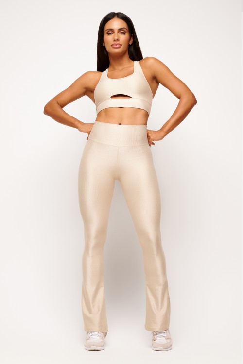 Calça Flare Nude Essence