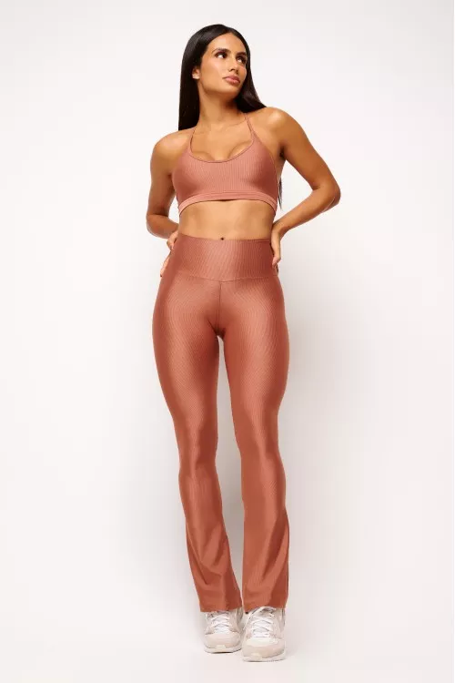 Calça Flare Bronze Essence