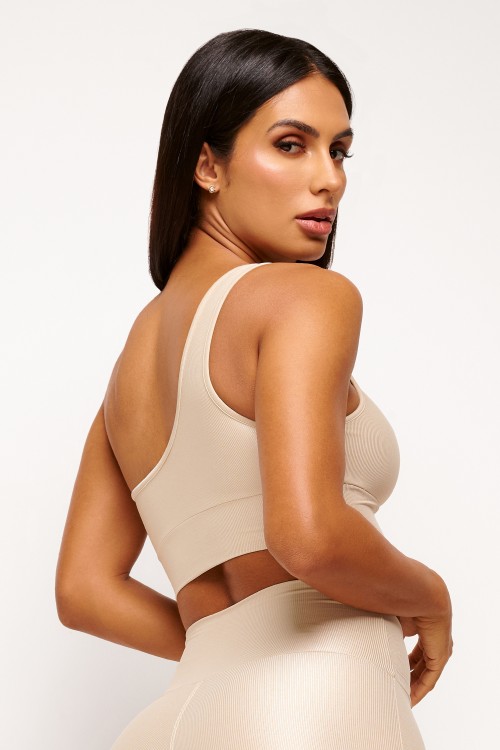 Top Nude Assimétrico Essence