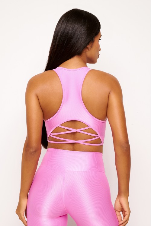 Top Pink Nadador com Tiras Essence