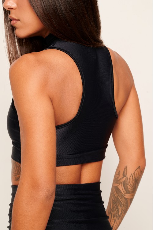 Top Black com Zíper Essence