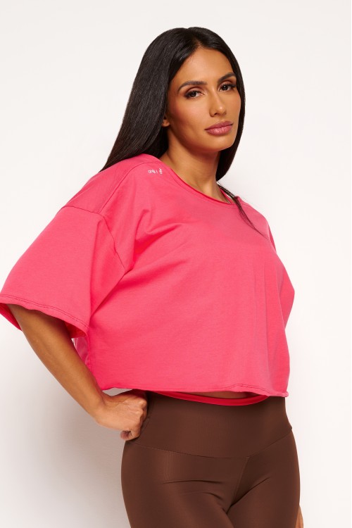 Blusa Goiaba de Algodão Twist Motion