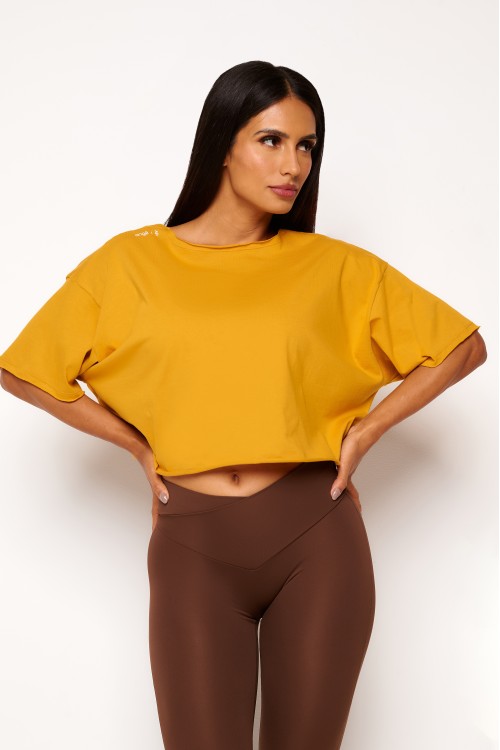 Blusa Mel de Algodão Twist Motion