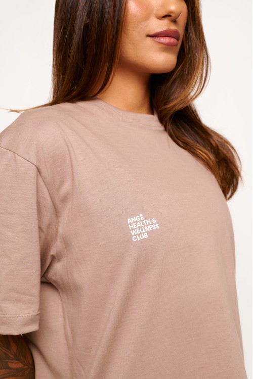 Blusa Nude de Algodão Health & Wellness