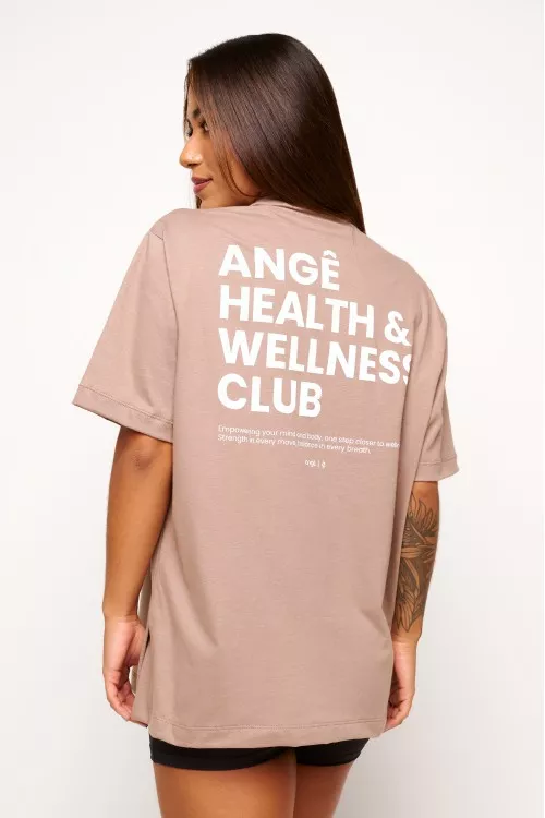 Blusa Nude de Algodão Health & Wellness