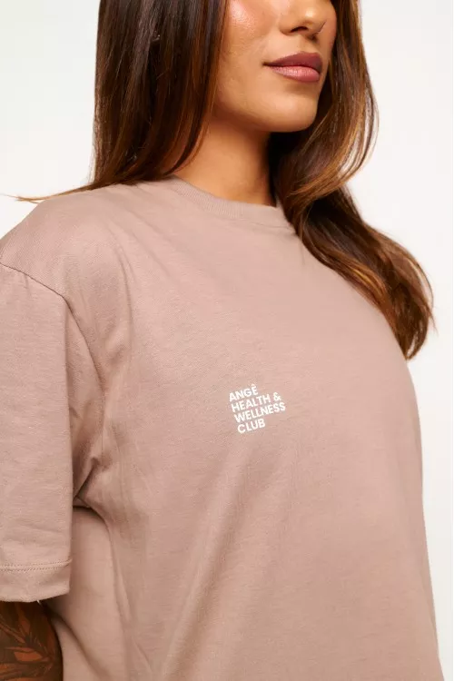 Blusa Nude de Algodão Health & Wellness