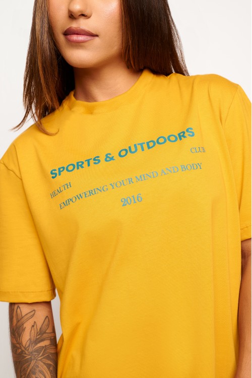 Blusa Mel de Algodão Sports and Outdoors