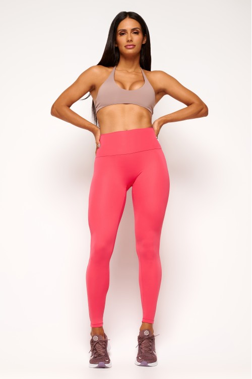 Calça Legging Goiaba sem costura frontal