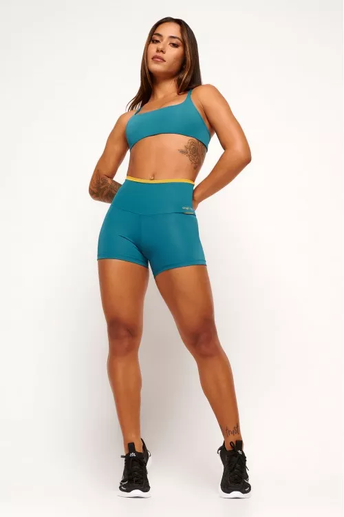 Short Azul Petróleo Angê Sports