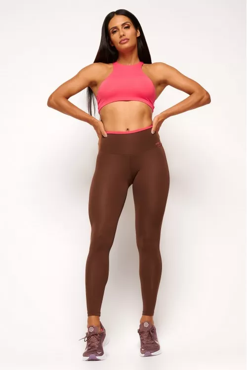 Calça Legging Marrom Angê Sports