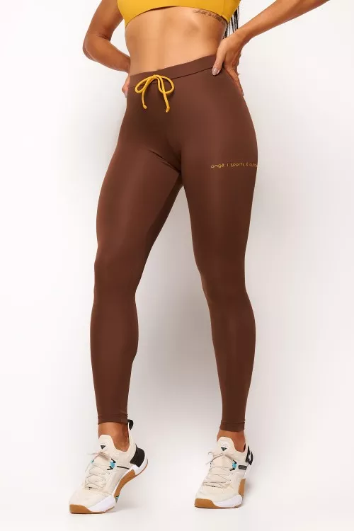 Calça Legging Marrom Sports and Outdoors