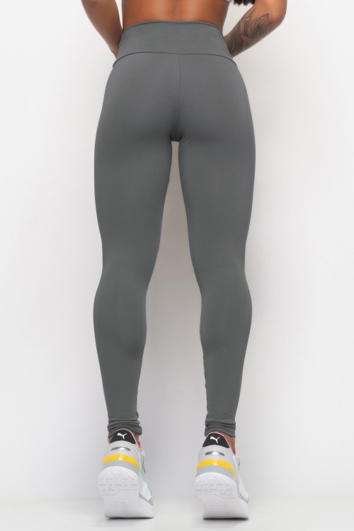 Calça Legging Feminina Cinza Basics