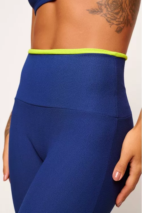 Calça Legging Marinho com Blackout Synchrony