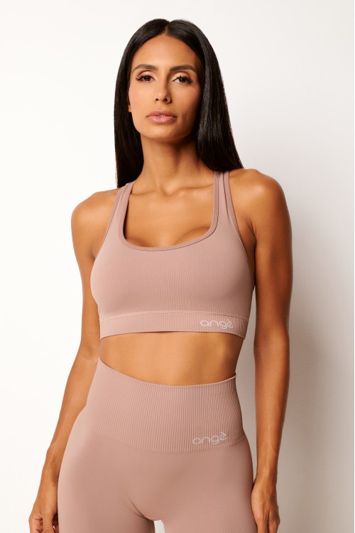 Top Nadador Seamless Mocha Ultra Fit
