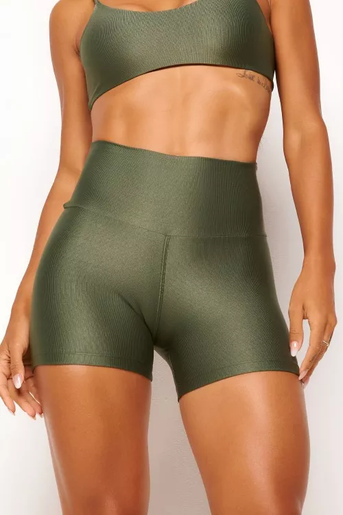 Short cintura alta Croco Essence