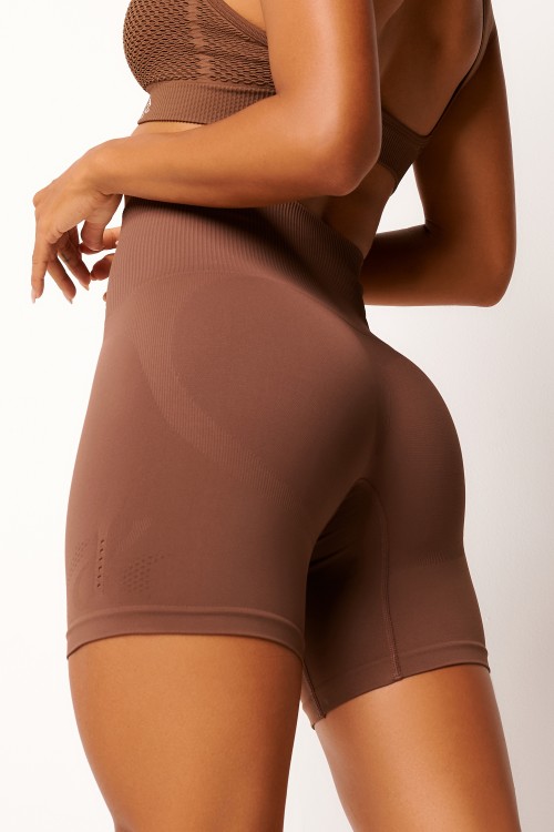 Short Seamless Marrom Body Boost