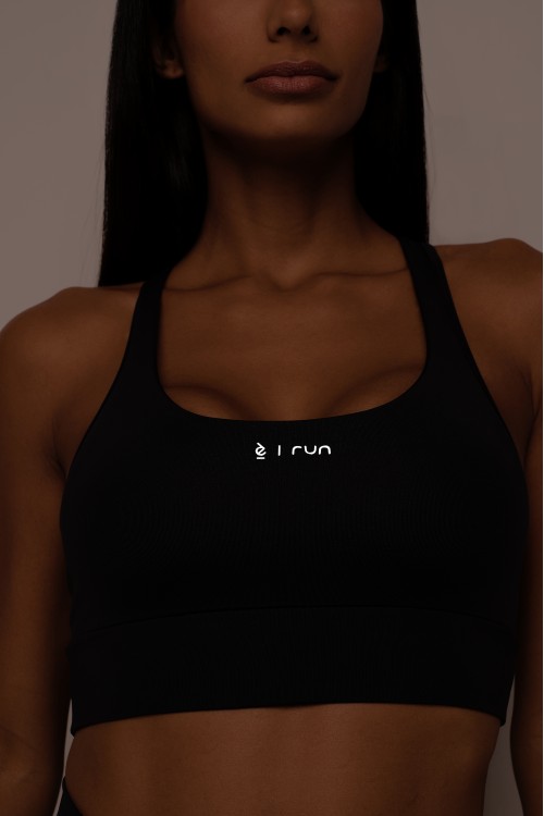 Top Preto Run Drop