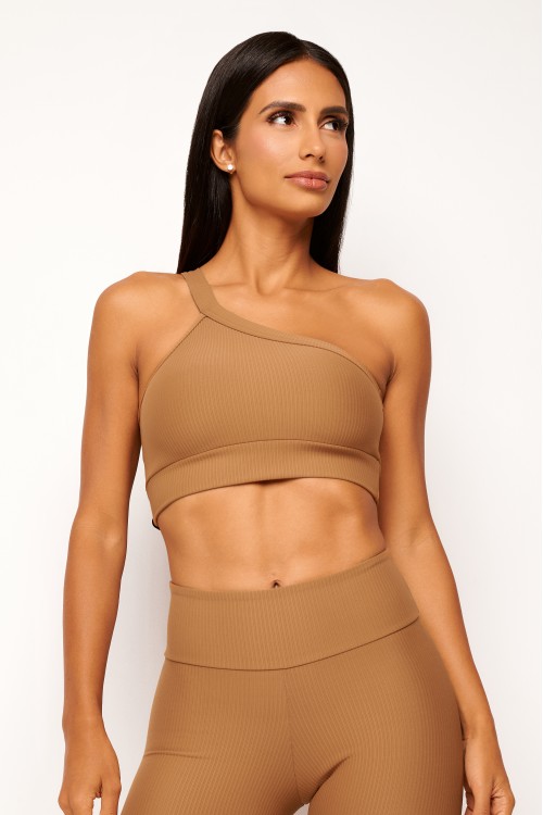 Top One Shoulder Ultra Sculpt Mocha