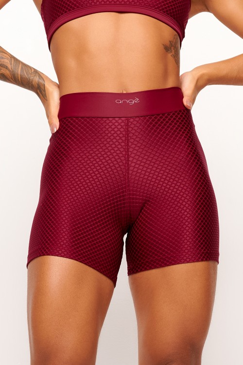 Short Carmin com textura Dedication