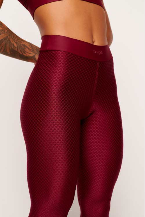 Calça Legging Carmin com textura Dedication
