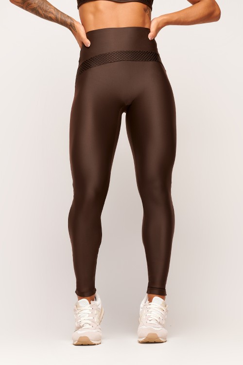 Calça Legging Marrom Athletique