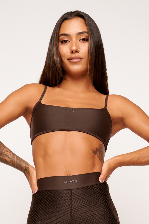 Top Marrom Bare