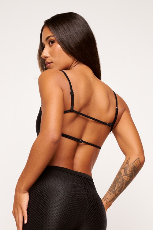 Top Preto Bare
