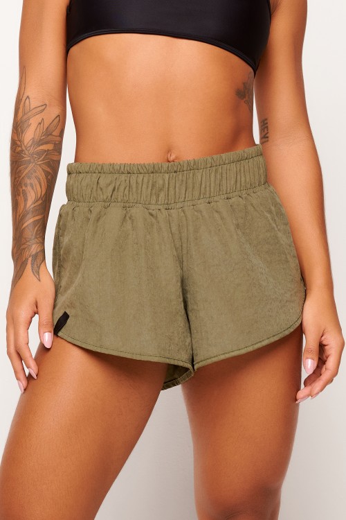 Short verde musgo drop move