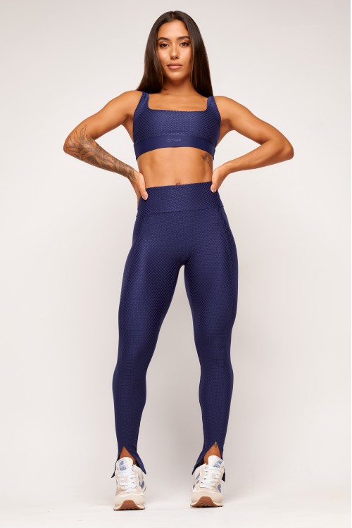 Calça Legging Marinho Stretch Out