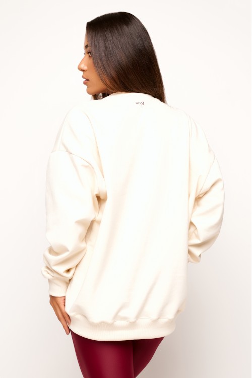 Casaco de Moletom Off White Consistency