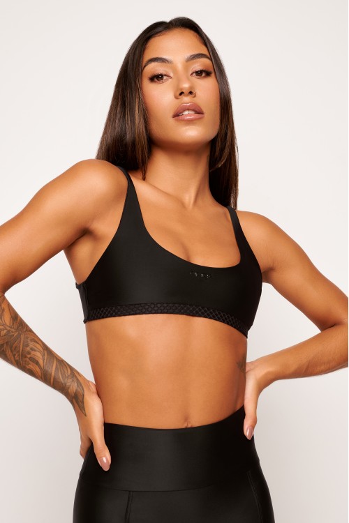 Top Preto Dupla Face Athletique