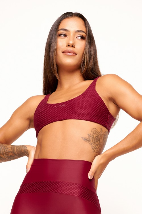 Top Carmin Dupla Face Athletique