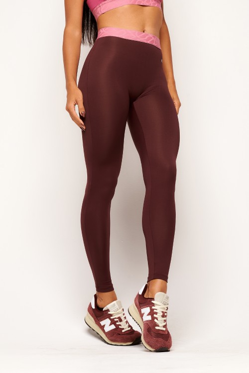 Calça legging vinho stone