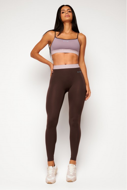 Calça Legging Marrom Stone