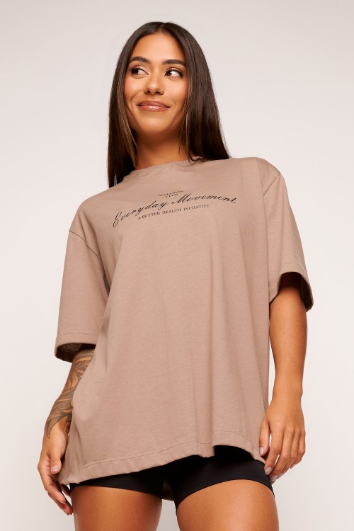 Blusa Marrom de Algodão Everyday Move