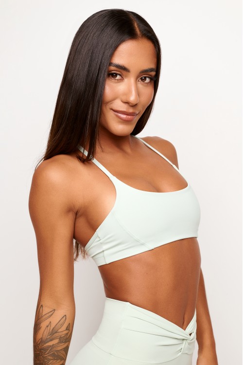 Conjunto top + short mint purecore