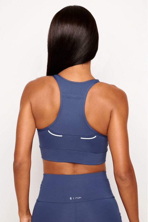 Top Azul Marinho Run Drop
