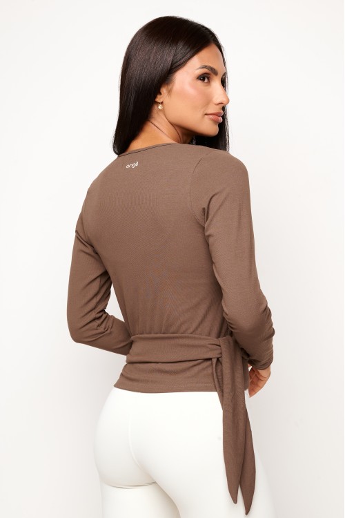 Cardigã Marrom CozyFlow