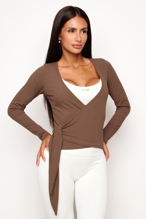 Cardigã Marrom CozyFlow