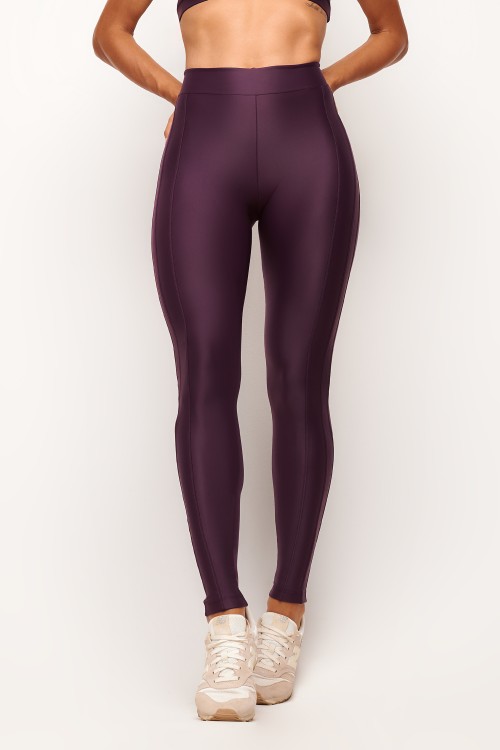 Calça legging wine matte