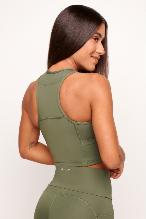 Regata com bolso Verde Militar Draft