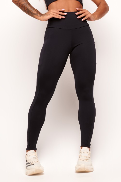 Calça legging com bolso preta pace