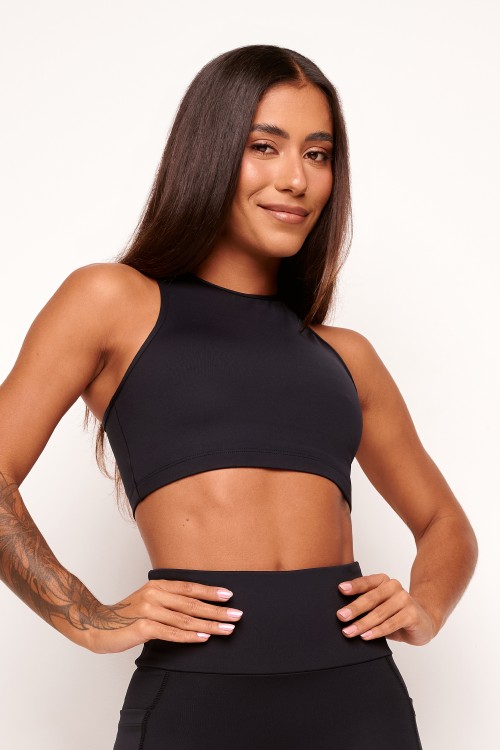 Top com bolso Preto Pace