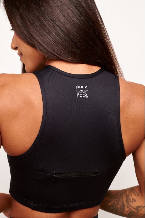 Top com bolso Preto Pace