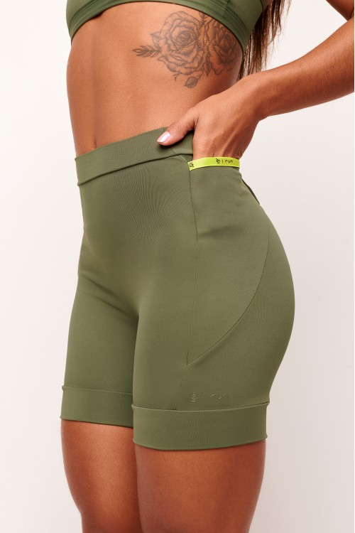 Short com bolso Verde Militar Tempo